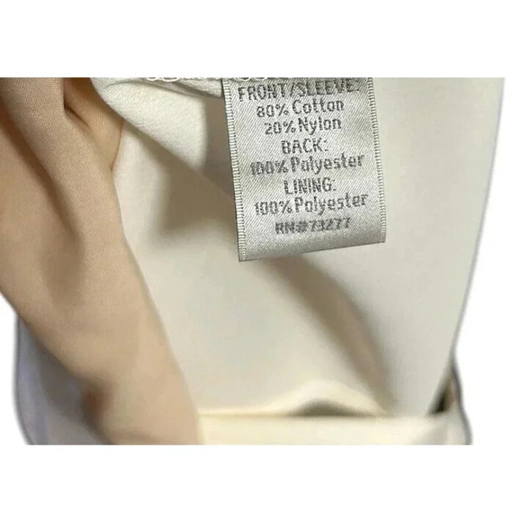 LC Lauren Conrad Ivory Bow Back Blouse Size Small - Picture 5 of 6